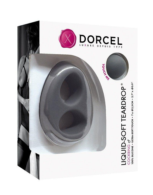 Ерекційне кільце Dorcel Liquid-Soft Teardrop для члена і мошонки, soft-touch силікон Sex Aura Київ - фото 2