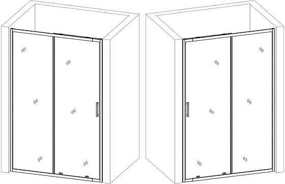 Душові двері PARSETA 120TB BRAVO (1уп.) Київ