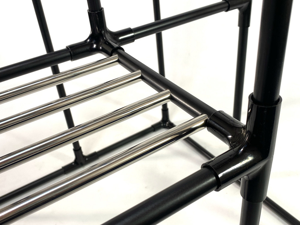 Підставка під квіти Kroky Quatro металева чорна. Висока підставка під 4 вазони. Борисполь - изображение 10