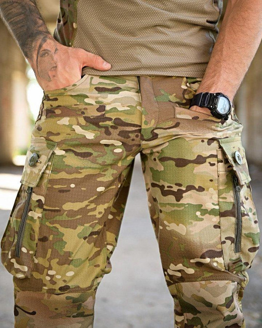 Шурмові тактичні штани AGESIS мультикам РП7381 Одеса - фото 6