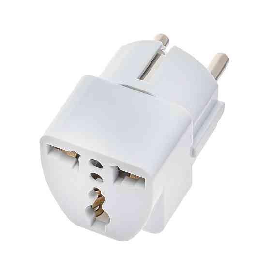 Переходник под английскую, плоскую и евро вилку 10А 220V, 20 шт. Днепр