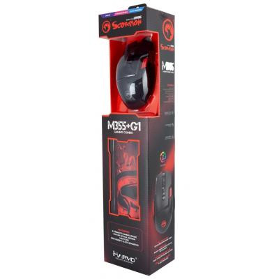 Мышка Marvo M355+G1 USB Black (M355+G1) Винница - изображение 6