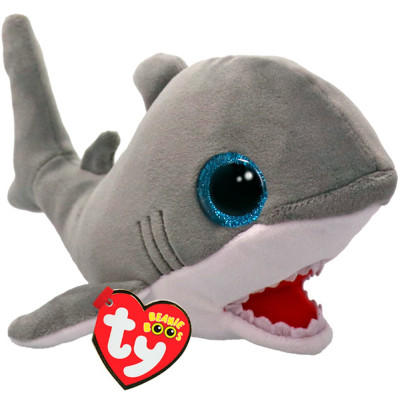 Мягкая игрушка Ty Beanie Babies Серая акула Finnegan 15 см (37376) Винница - изображение 1