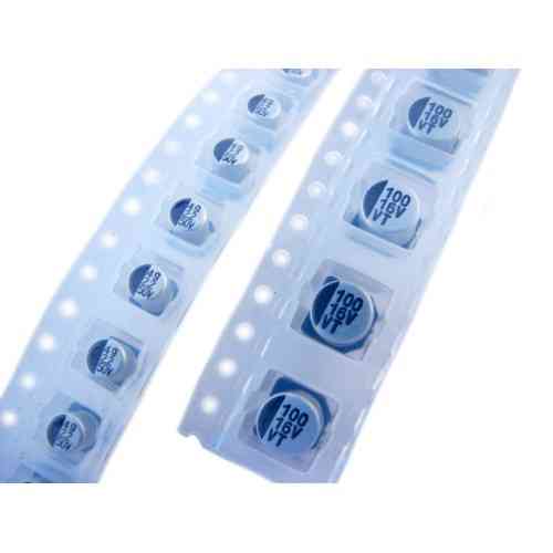 Конденсаторы SMD 130шт алюминиевые 1-220мкФ 10-50В Винница