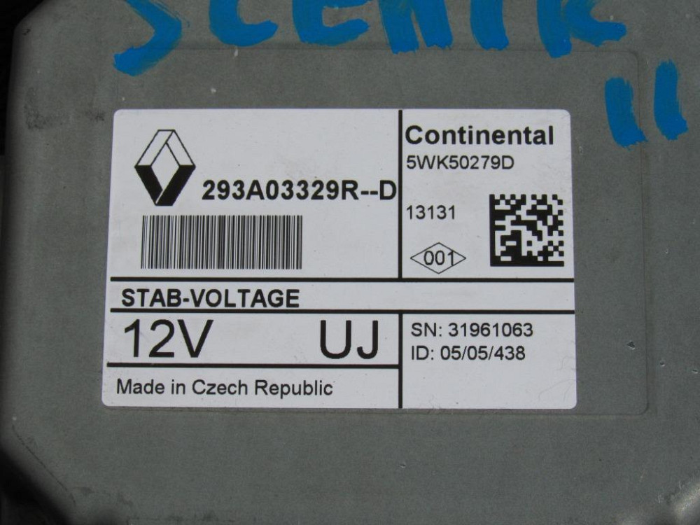 Стабілізатор напруги АКБ Renault Scenic III 2009-2016 (293A03329R) Ковель - фото 1