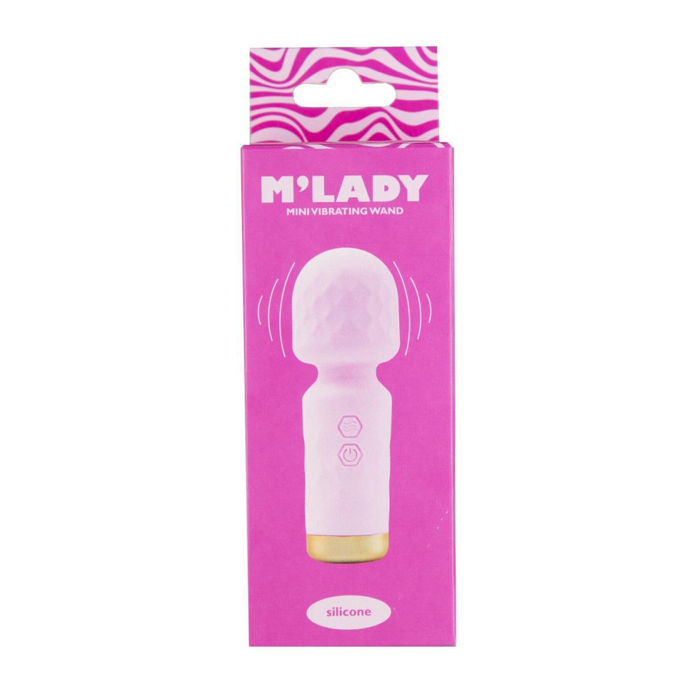 Вібромасажер M’Lady Mini Vibrating Wand Pink Sex Aura Київ - фото 4