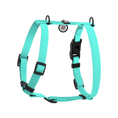 Шлей для собак WAUDOG Magnet анатомическая Н-образная с QR-паспортом, магнитная пряжка-фастекс S тиффани (262227) Винница - изображение 1