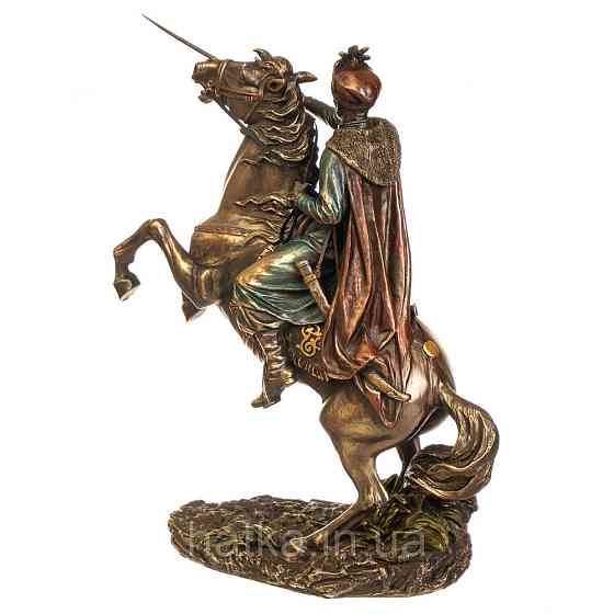 Статуэтка Veronese Гетьман на коне 22х20 см полистоун с бронзовым покрытием 02440A4 Киев