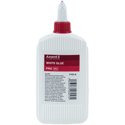 Клей Axent ПВА PRO, ковпачок-дозатор, 200 мл (7153-A) Вінниця - фото 1