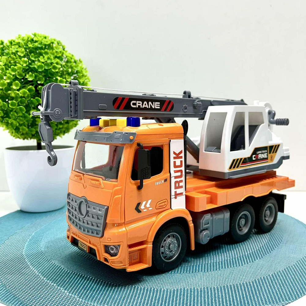 Спецтехніка Автокран світло звук інерція рухомі елементи 1:16 Помаранчева (ZH 812-4) Чернігів - фото 10