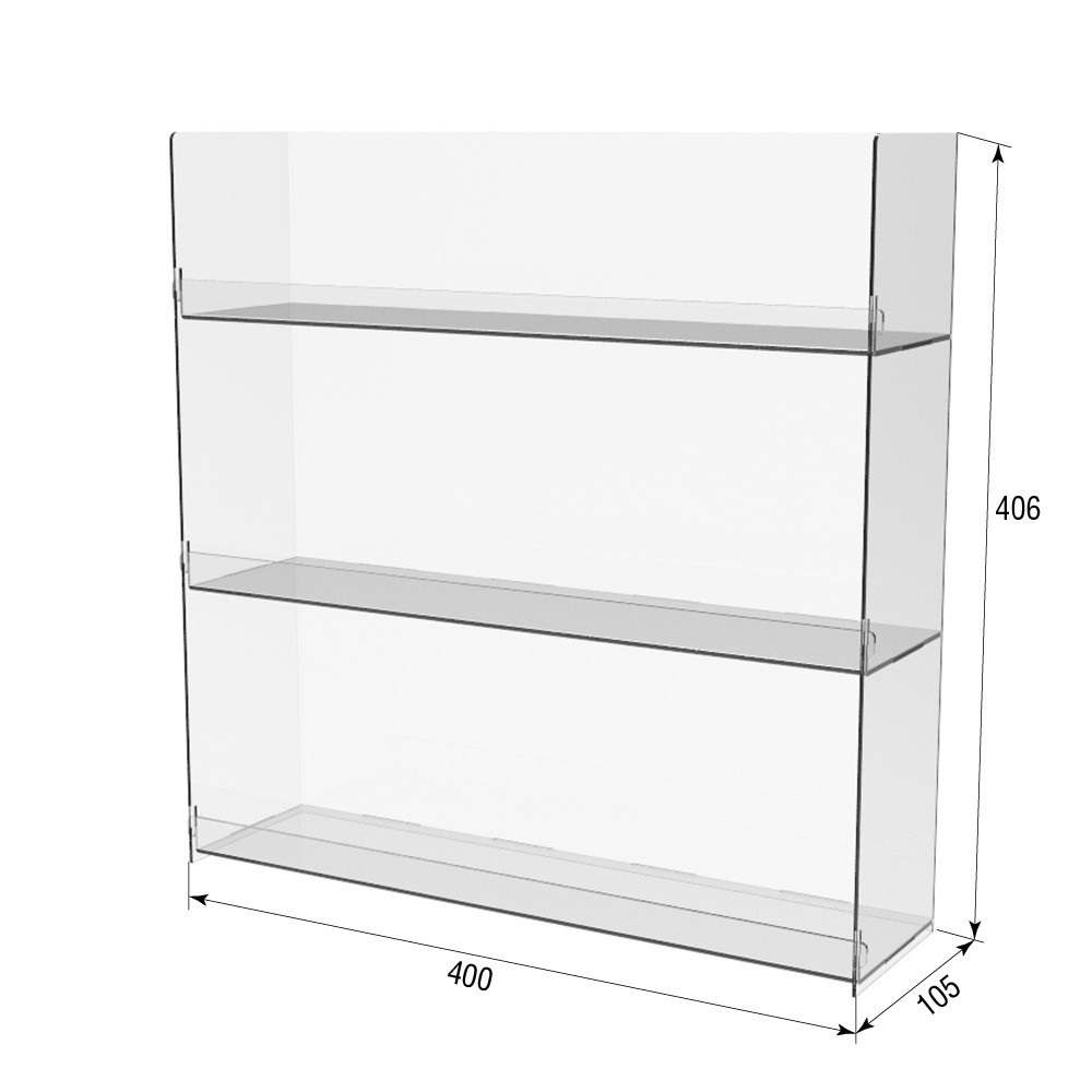 Подставка-витрина EKOSTAR 3-х ярусная 400х100х406 Киев - изображение 3