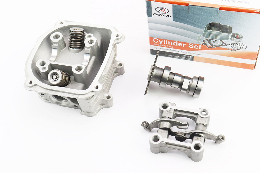 Головка циліндра+клапана+пастель+розподільний вал з "зачепом" в зборі 150cc, від 2шт -5% Київ - фото 1