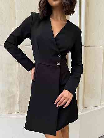 Женское стильное романтическое платье-пиджак из костюмки Одесса