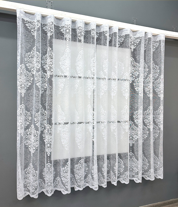 Тюль VR-Textil 1778т Жакард Білий 300х160 см (42-0796) Київ - фото 2