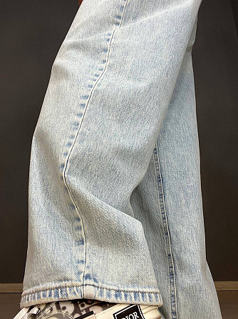 Джинсы женские I8 52452 SKATER jeans широкие бананы с высокой посадкой светло-голубые, светло-голубой, 26, 26, 75 см, 102 см Киев - изображение 14