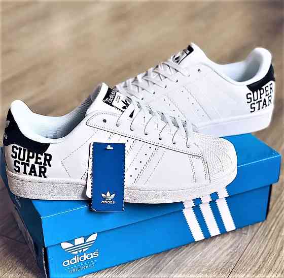 Кроссовки Adidas Superstar Белые Адидас Суперстар Мужские (размеры: 41,42,43,44,45,46) Днепр