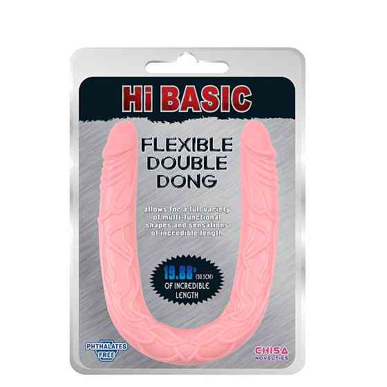 Двусторонний реалистичный фаллоимитатор Chisa HI BASIC, телесный Sex Aura Киев