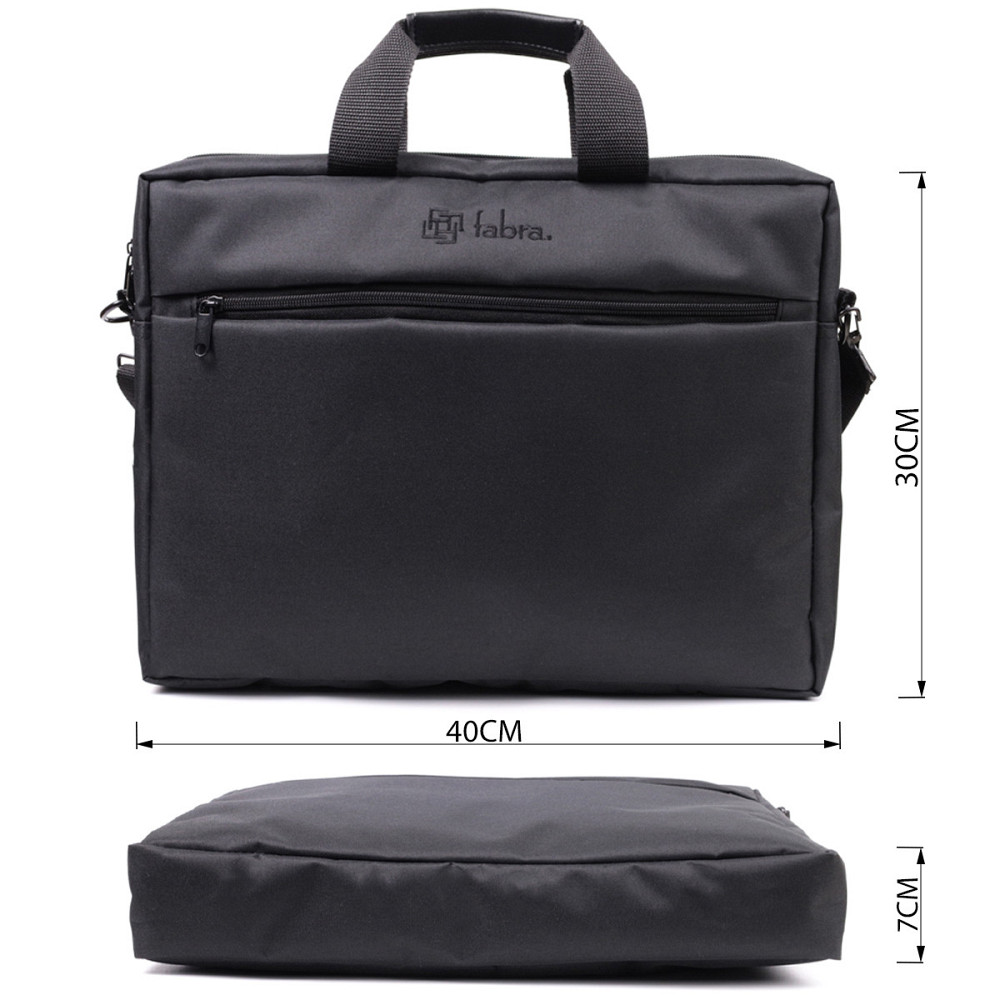 Практичная деловая сумка из качественного полиэстера Черный (FABRA) Киев - изображение 12