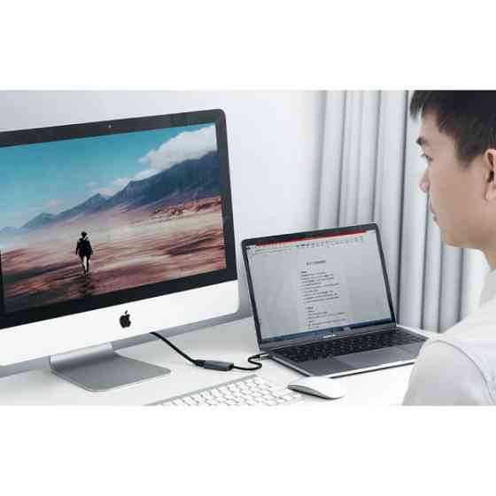 Перехідник USB 2.0 Type-C --> Mini DP 4K@60Hz 10 См CM236 UGREEN Сірий (60351) Киев
