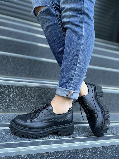 Olli Туфлі жіночі OLLI T-306-Астра чорні (весна-осінь, шкіра натуральна) (4772) Коломия - фото 6