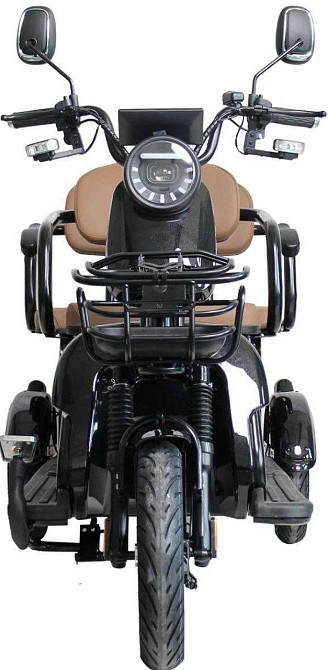 Электротро-трайк 3-местниковый Crosser TR-4 VAGON 1000W, 72V 24Ah - Черный. Харьков - изображение 1