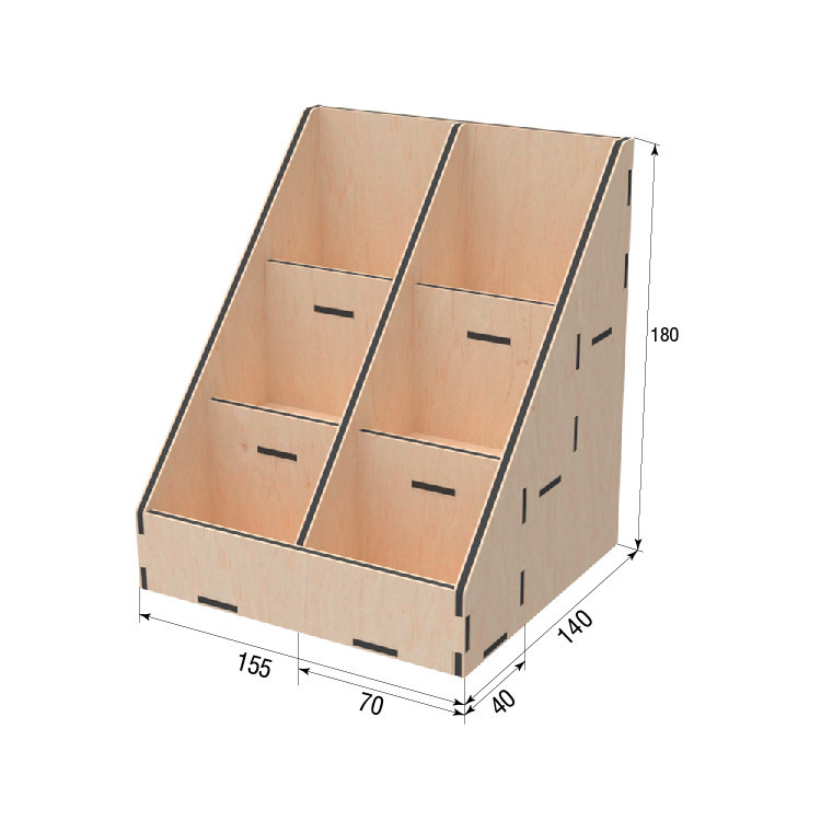 Органайзер EKOSTAR для чаю і пакетів 70х90 - 6 комірок Київ - фото 3