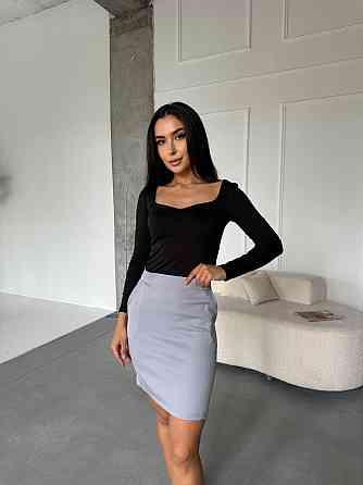 Жіночий базовий джемпер із вирізом мікродайвінг Чорний, 54/56 Одеса