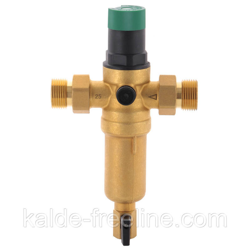 Самопромивний фільтр грубої очистки з редуктором тиску та манометром KOER KR.1249 3/4"НР Харків - фото 2