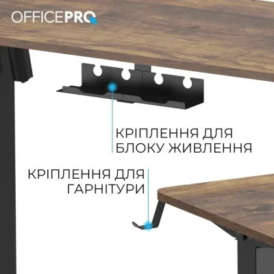 Комп'ютерний стіл OfficePro ODE1260DW Dark Wood/Black (ODE1260DW) Вінниця - фото 6