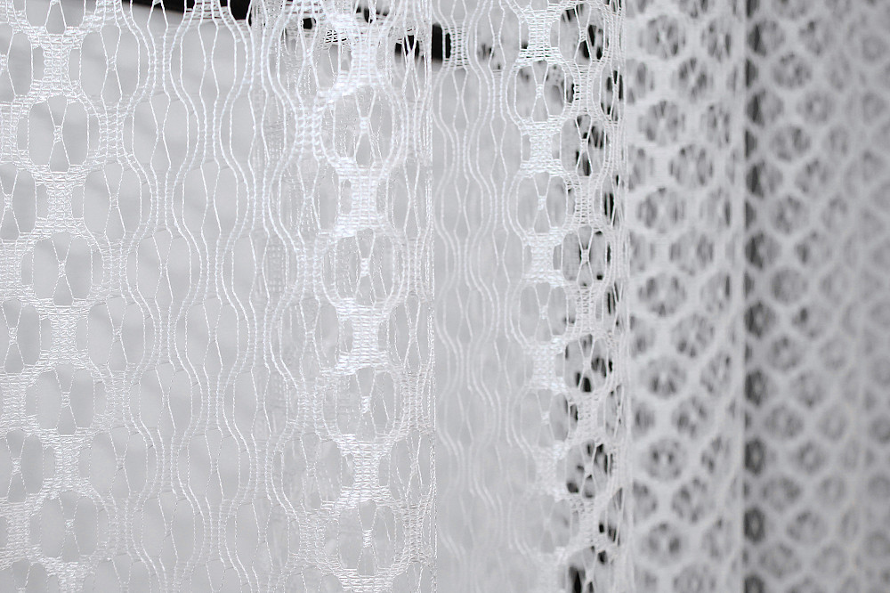 Кухонная арка VR-Textil № 000к сетка из макраме белый с золотисто-кремовым 270х175 см (51-074) Киев - изображение 4