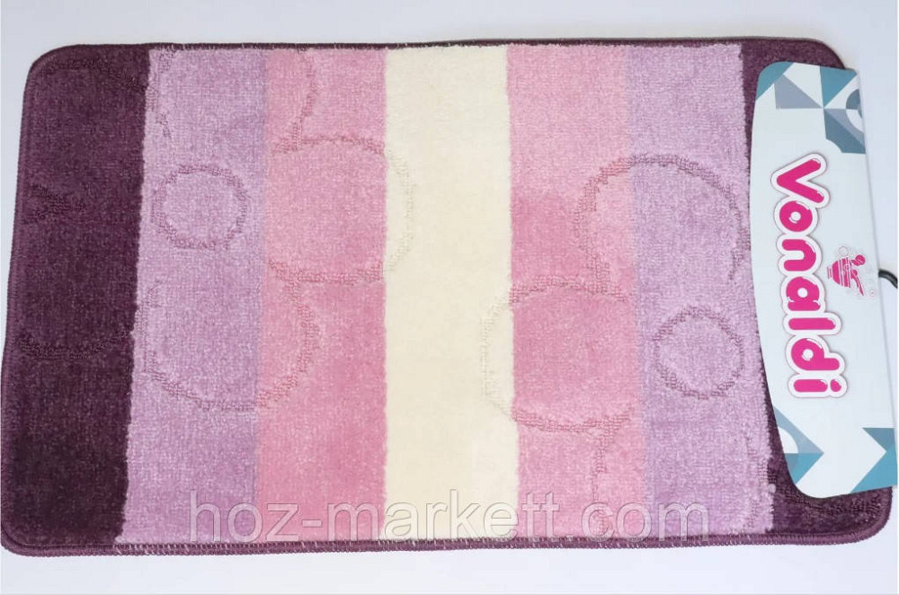 Набор ковриков в ванную комнату розовый производство Турция 80 х 50 см и 50 х 40 см Харьков - изображение 3