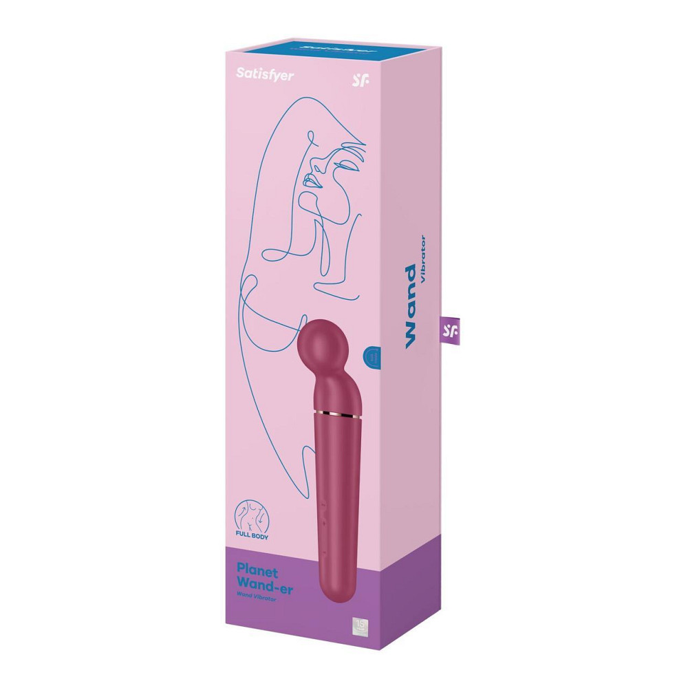 Вібромасажер Satisfyer Planet Wand-er Berry/Rosegold, дуже потужний, бездротовий Sex Aura Київ - фото 6