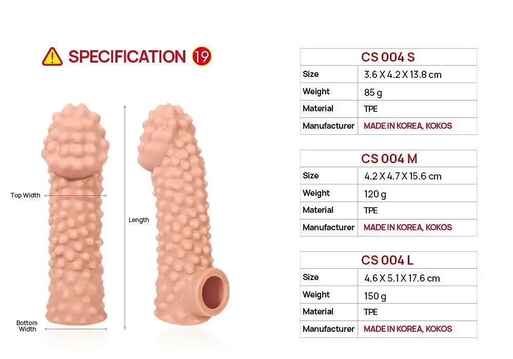 Насадка на член Kokos Cock Sleeve CS 004 S Львів - фото 5