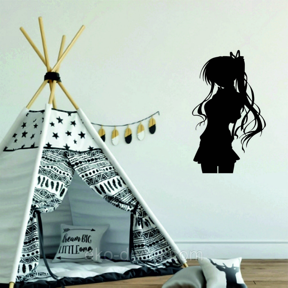 Декоративное настенное Панно «Девушка» Декор на стену 110*65 см, Черный Киев - изображение 4