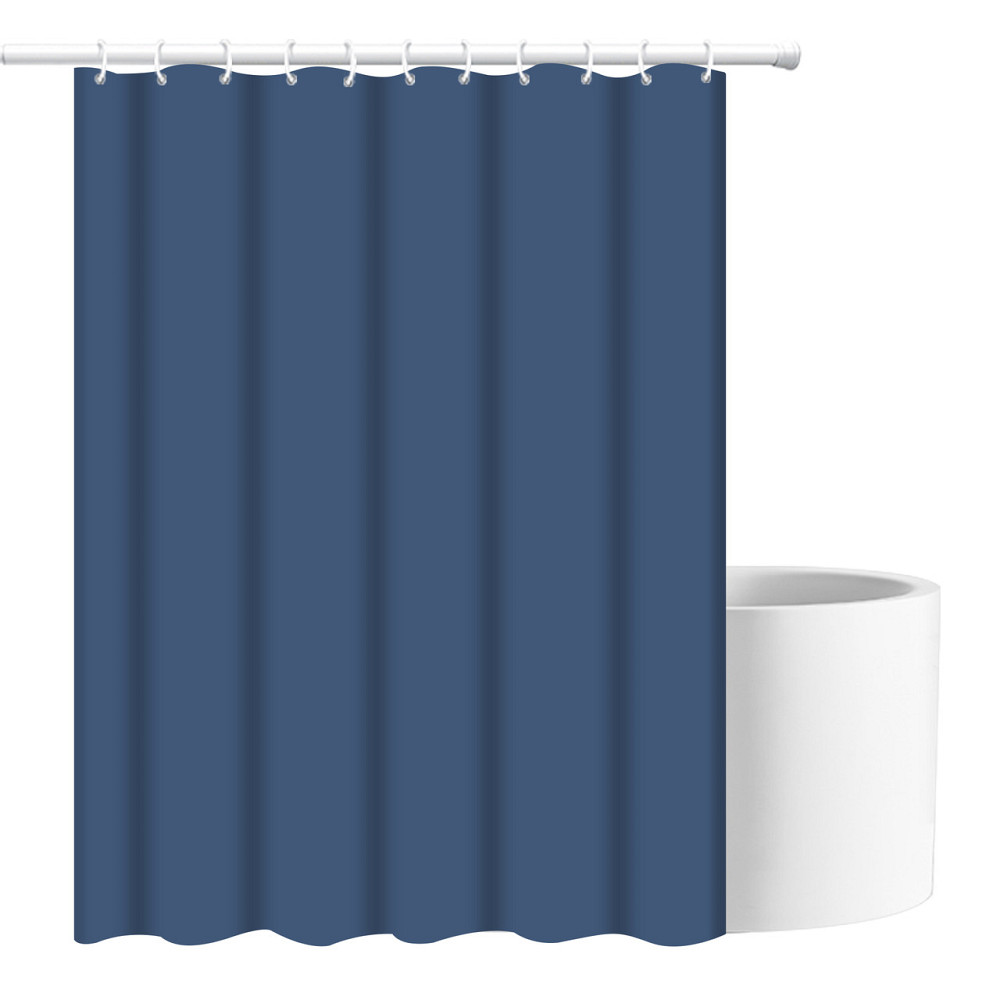 Шторка для ванны из полиэстера водонепроницаемая Bathlux 180x180 см с кольцами, занавеска для ванной, Серая Каменец-Подольский - изображение 1