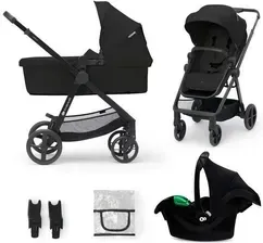 Дитяча коляска Kinderkraft Newly Mink Pro Classic Black Głęboko Spacerowy + Fotelik Київ