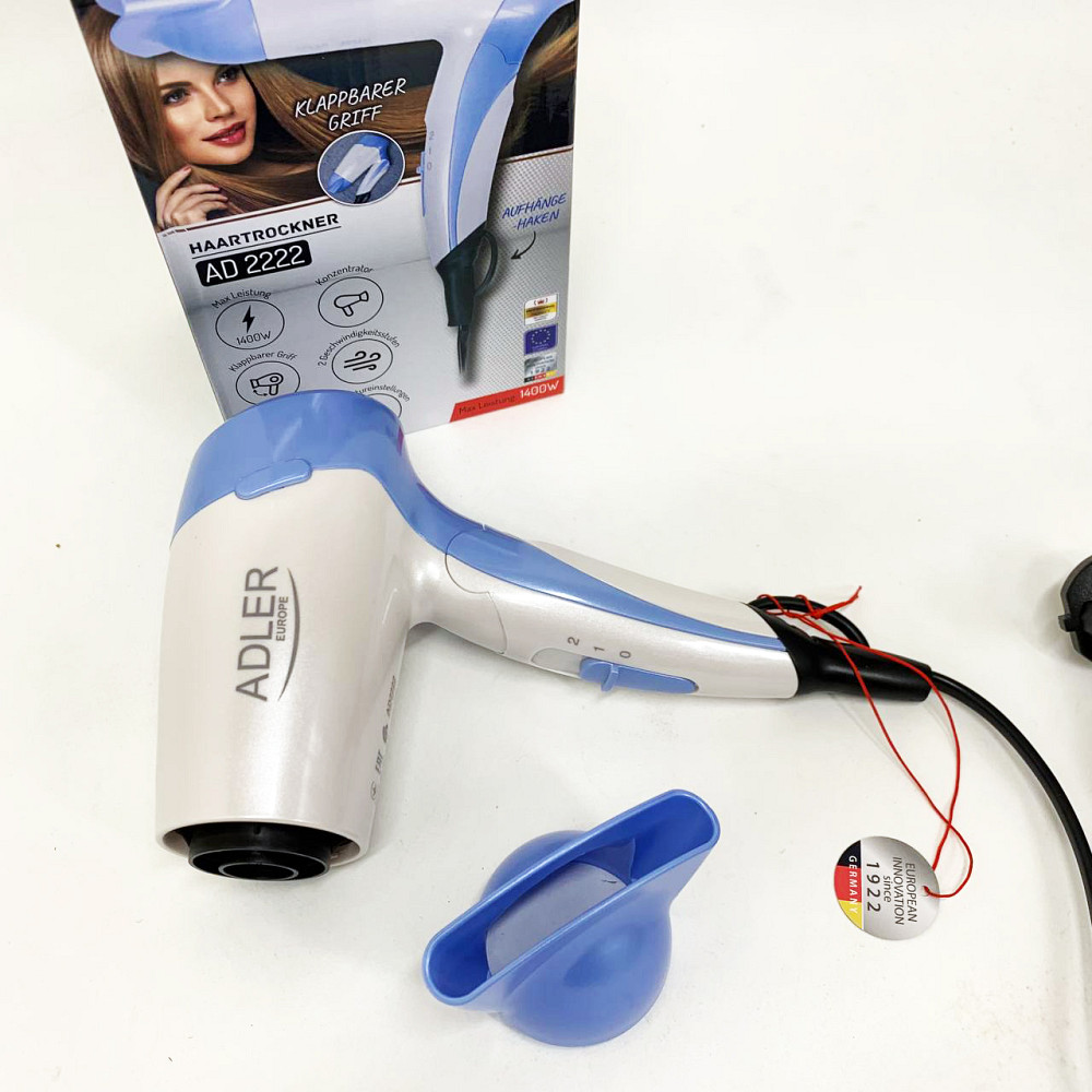 Электрический фен для гладких волос, Фен с ионизацией для укладки Фен-стайлер сушки волос DE-64 Львов - изображение 2