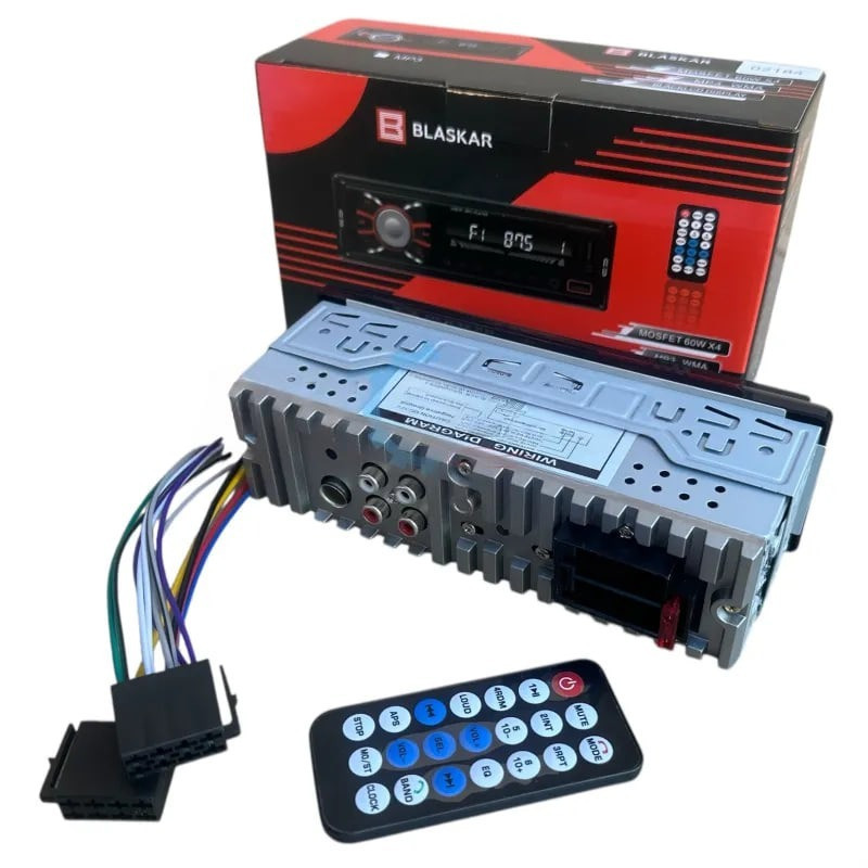 Автомагнитола 1DIN Blaskar BL-02185 (Bluetooth/2USB/MicroSD/AUX/FM) RGB подсветка + пульт Харьков - изображение 8