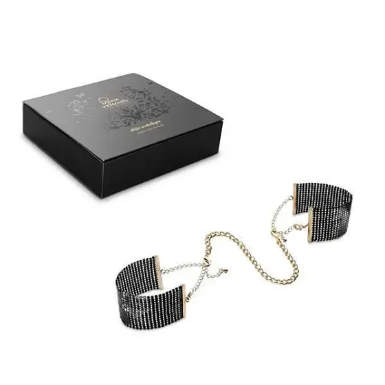 Наручники Bijoux Indiscrets Desir Metallique Handcuffs - Black, металлические, стильные браслеты Львов