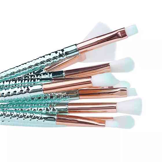 Набор кистей для макияжа 11 штук разноцветный Киев