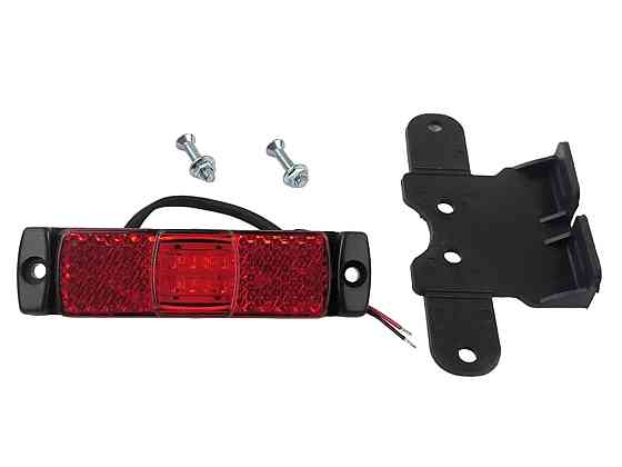 Ліхтар червоний (універсальний) з кронштейном 80.3731-02-1 маркерний Мукачево