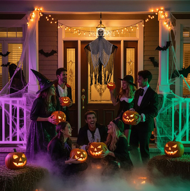 Декор підвісний "Привид з черепом" 80х55см SBR Київ - фото 4