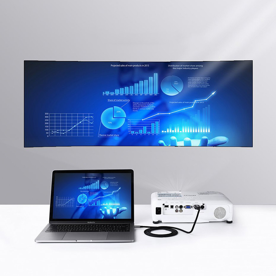 Перехідник UGreen USB-C to HDMI MM142 50570 (Сірий, 1.5 м) Миколаїв - фото 5