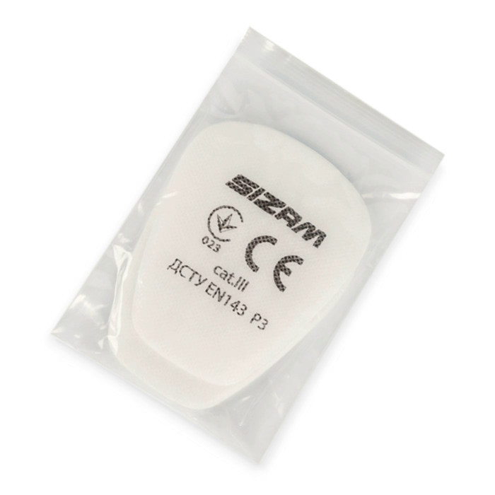 Передфільтр змінний для респіратора протиаерозольний (2 шт) пил/туман до 50 ГДК Мукачево - фото 1