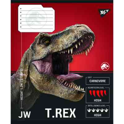 Зошит Yes JURASSIC WORLD Strength and Power А5 36 аркушів клітинка (767670) Вінниця