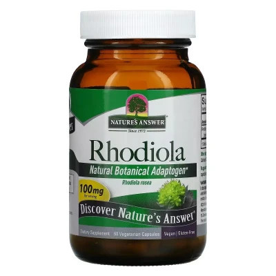 Трави Nature&apos;s Answer Родіола, 100 мг, Rhodiola, 60 вегетаріанських капсул (NTA-16426) Вінниця - фото 1