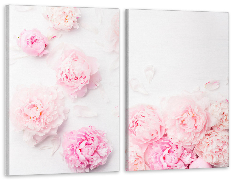 Модульная картина в гостиную / спальню  Ніжні піони  TLV-2_047 90x132  см Киев - изображение 1