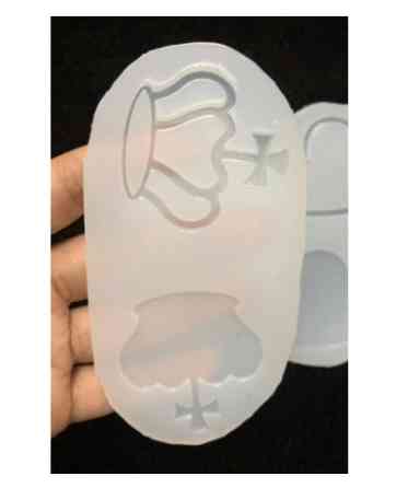 Молд силиконовый Митра 115 на 60 мм серый Киев