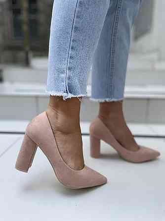 Comer Туфлі жіночі COMER пудра еко-замша каблук 8см 37р. (AH-10 3428) Коломия