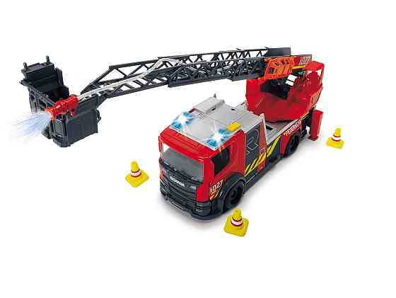 Пожежна машина Dickie Toys Сканія з телескопічною драбиною 35 см (3716017) Київ